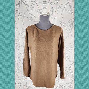 Michael Michael Kors Beige Knit Round Neck Sweater